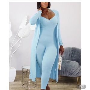 Cami Jumpsuit With Cardigan